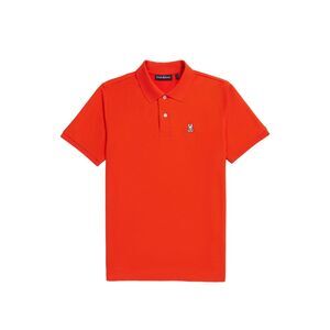 Psycho Bunny Men's Classic Polo Shirt, Reddish Orange, Size 6/Large